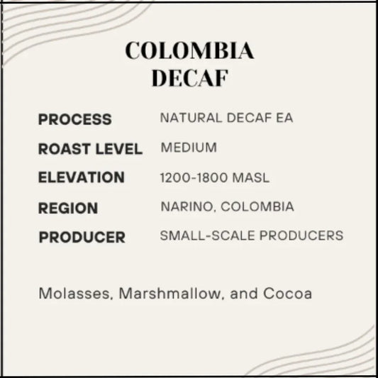 Myth - Colombia Decaf - Poets & Prose Coffee Roasters