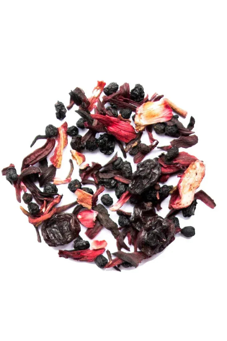 Organic Elderberry Hibiscus - Herbal Tea - Poets & Prose Coffee Roasters