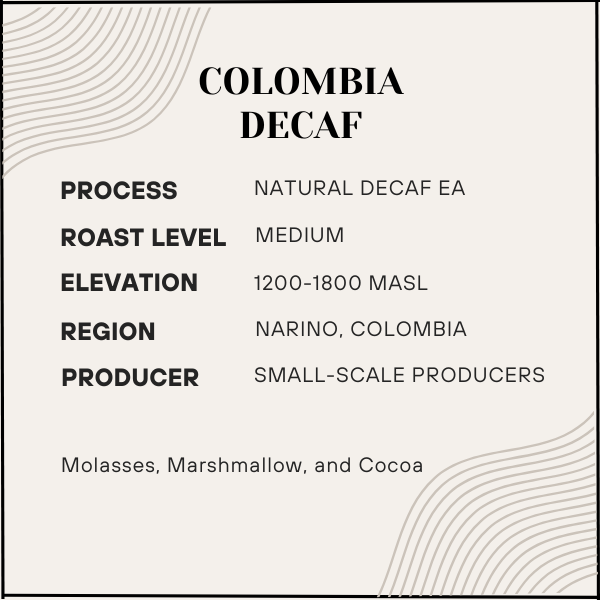 Myth - Colombia Decaf (NEW COFFEE!)